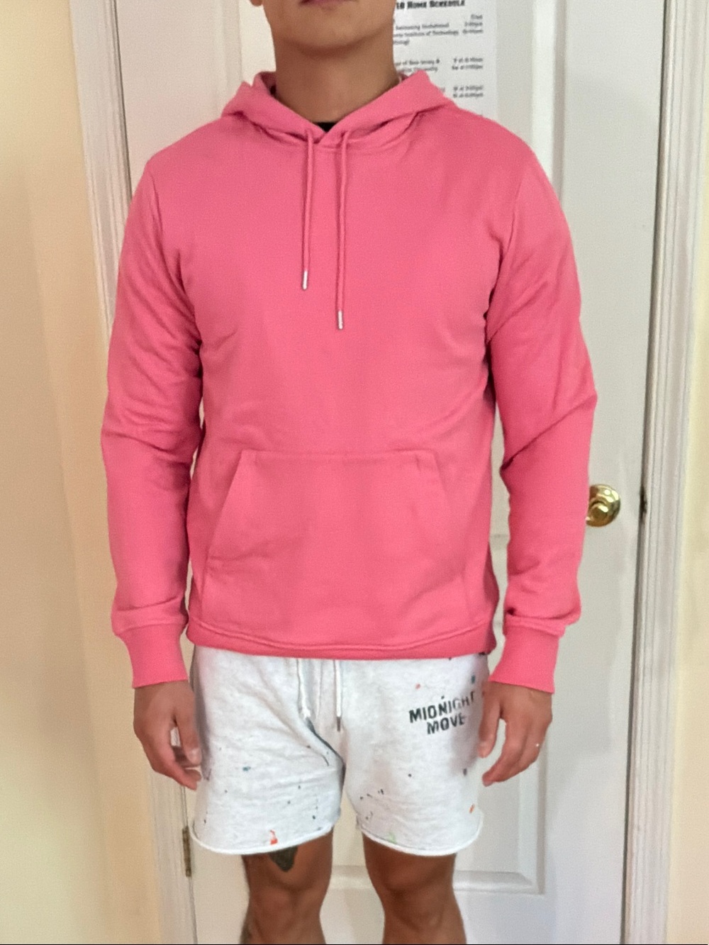 Jeremy Deller x Helmut Lang Pink Reversible Hooded Sweatshirt